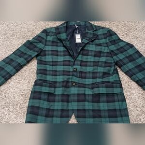 Men's Vineyard Vines Blazer BlackWatch Size 38R Color Green Graduation Business